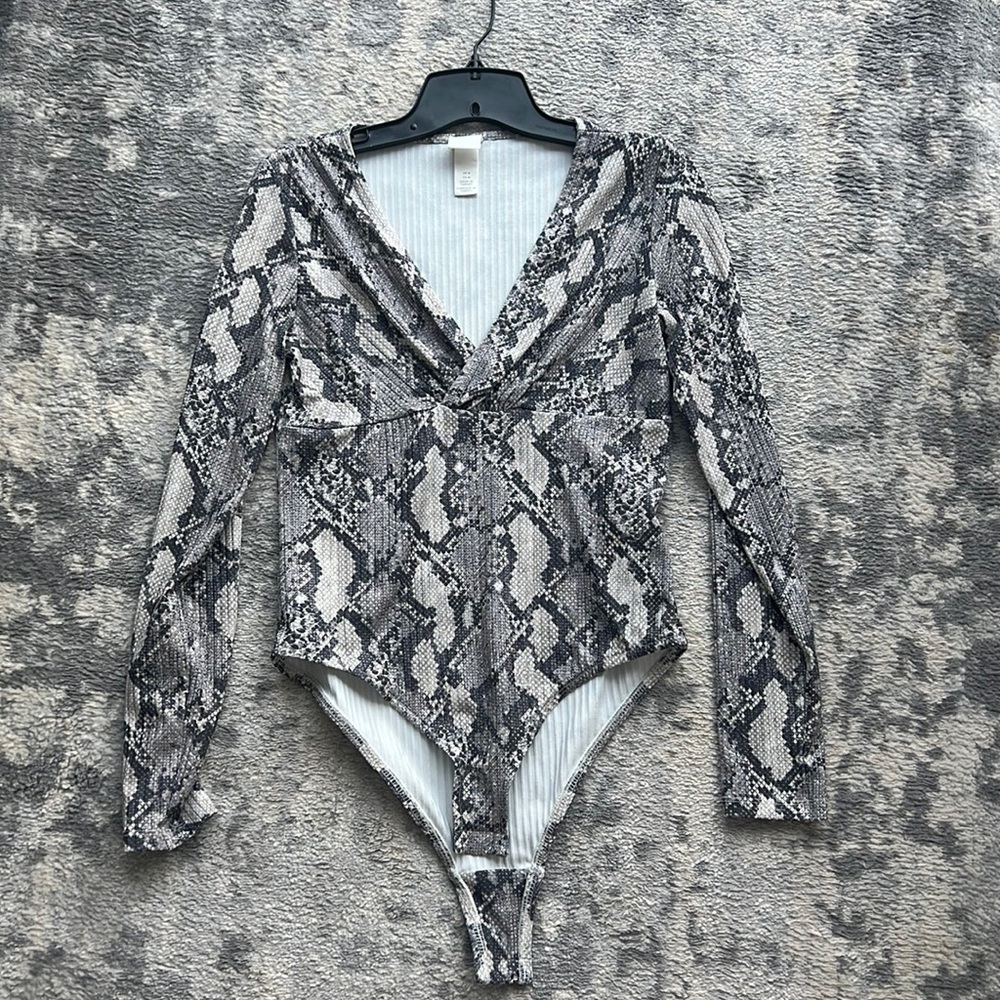 Snakeskin bodysuit